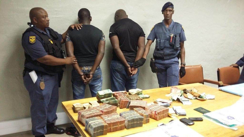 SAPoliceService's tweet photo. #sapsNC Colesberg: Police confiscate large amount of cash - found hidden in a vehicle. 2 Suspects arrested. ME
https://t.co/unxehcEfQh https://t.co/14Wlduu6SU