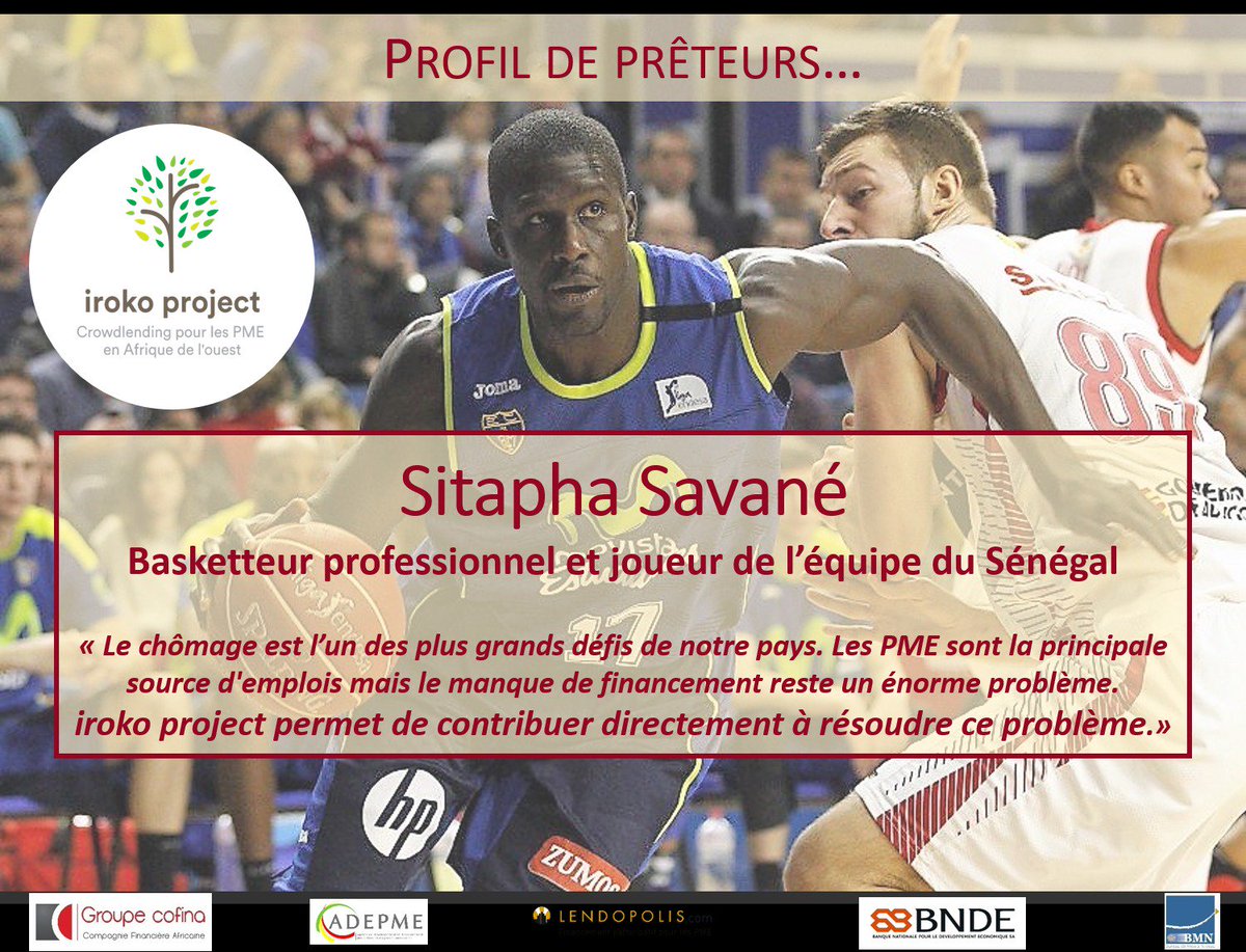Fiers de compter <a href="/SitaphaSavane/">Sitapha Savané</a> parmi nos premiers prêteurs de #crowdlending au #Senegal ! Son engagement pour l'#Emploi et les #PME