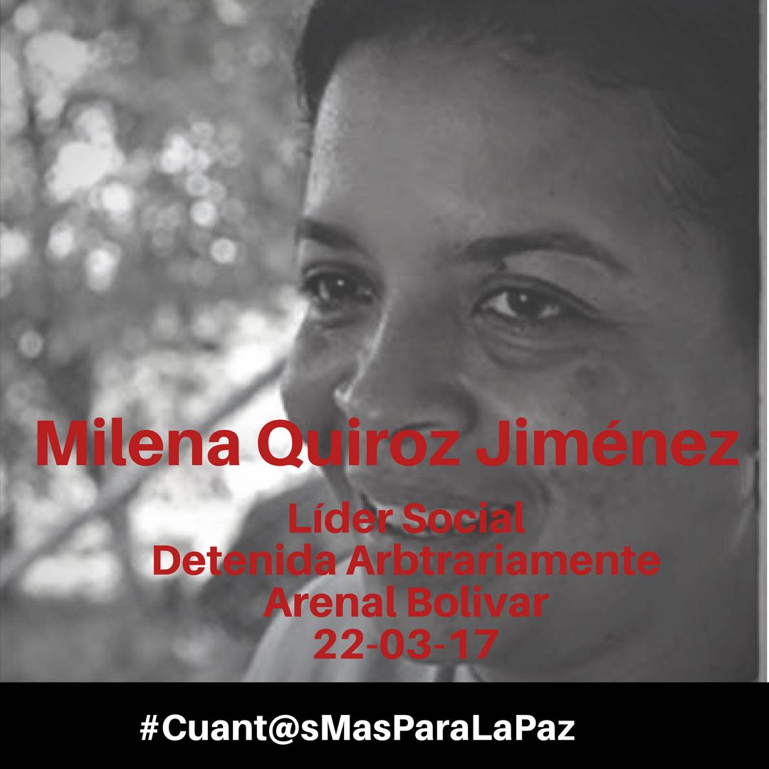 DiegoPintoMi's tweet photo. Por Mateo, Milena y todos los líderes sociales capturados arbitrariamente HOY 3pm plantón en la @FiscaliaCol Paloquemao #Cuant@sMásParaLaPaz https://t.co/WdSNMZpw74