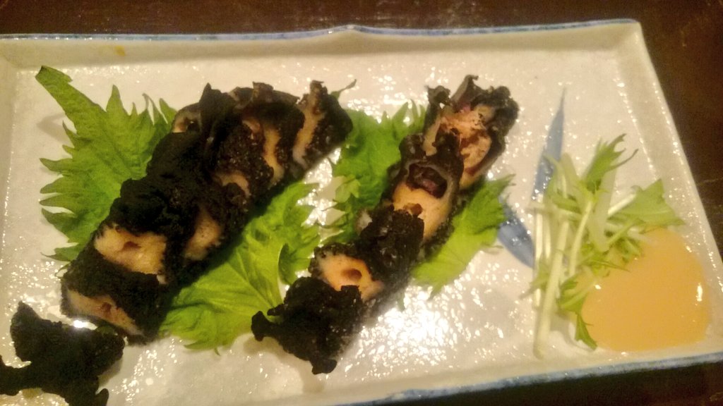 酒野巳之助 さかの みのすけ 幡ヶ谷にある山陰料理屋よこや 赤星 島根 の焼酎七冠馬 グチのカマボコとかなり良い感じの和な雰囲気で進んだところ この黒い物体は何と隠岐島だけで食べるというアメフラシ ウミウシ 興味本位で頼んだら 触感スポンジ 酒野巳之助 さかの みのすけ 幡ヶ谷にある山陰料理屋よこや 赤星 島根 の焼酎七冠馬 グチのカマボコとかなり良い感じの和な雰囲気で進んだところ この黒い物体は何と隠岐島だけで食べるというアメフラシ ウミウシ 興味本位で頼んだら 触感スポンジ