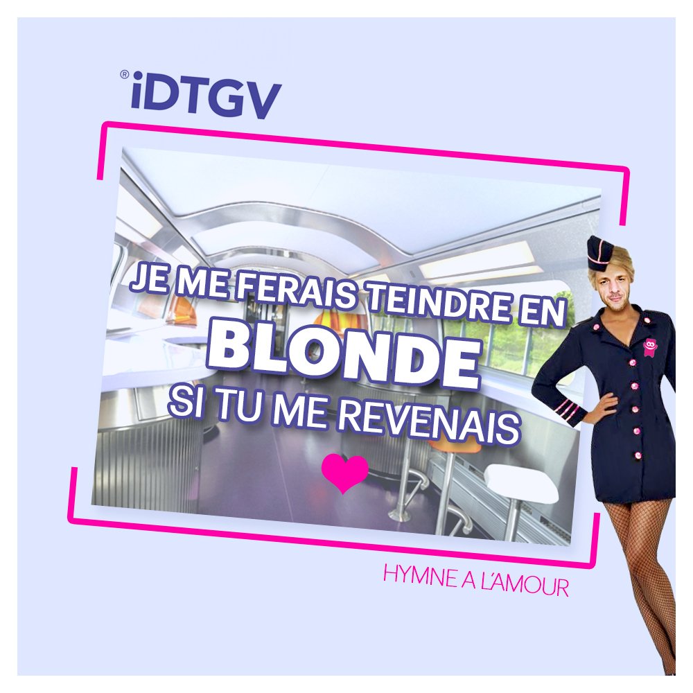 IDTGVcyril's tweet photo. Hymne à @iDTGV 😍💕💜💔 #Joke #JeMeSensSeuleAuMondeQuand tu t'en vas https://t.co/0OAcEE1TFb