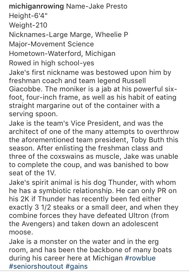 CrewFessions's tweet image. If you are not following the Michigan Men's Rowing team on Insta, I highly suggest you do.