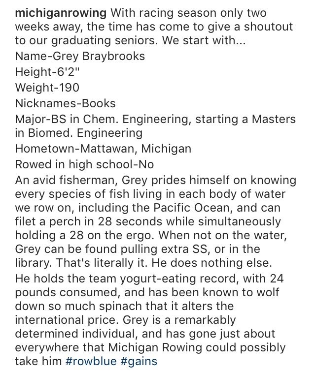 CrewFessions's tweet image. If you are not following the Michigan Men's Rowing team on Insta, I highly suggest you do.