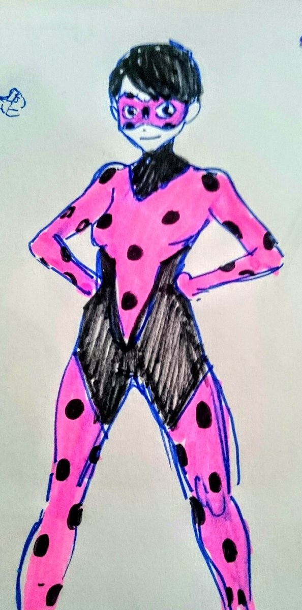 Thomas_Astruc's tweet photo. Doodlin' adult Ladybug during writing session. Which one is your favorite? https://t.co/tH99VtKpxz