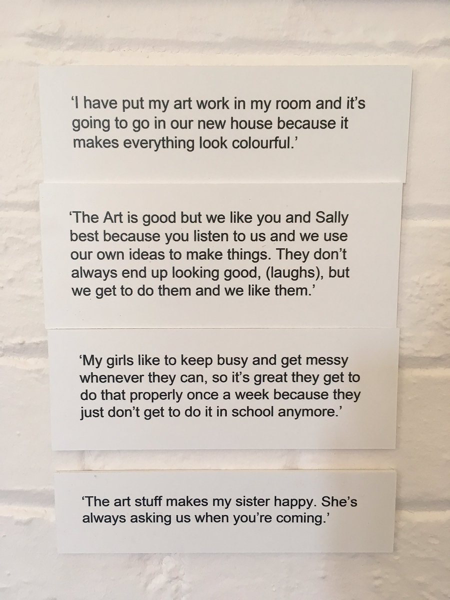 'Glasses, Glasses what do you see?' A #exhibition by <a href="/Platform_Thrty1/">Platform Thirty1</a> working with kids from domestic violence homes. On until 31st!