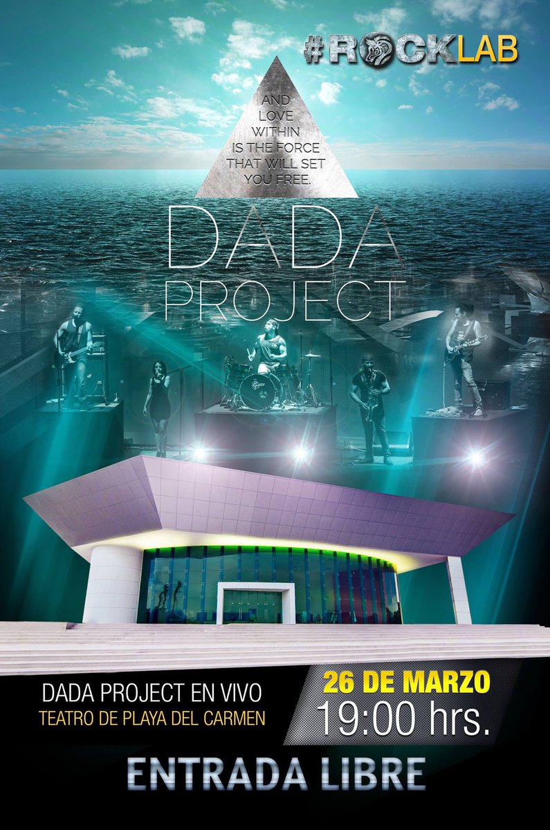 TwittPlaya's tweet photo. 26 marzo 19hrs #DadaProject en #TeatrodelaCiudad entrada libre #RockLab #PlayaDelCarmen https://t.co/99WyXowP7U