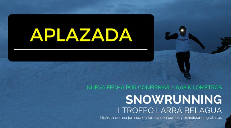 AVISO IMPORTANTE
Se cancelan todas las actividades por riesgo importante de nevadas snowrunninglarrabelagua.com/aviso-importan…