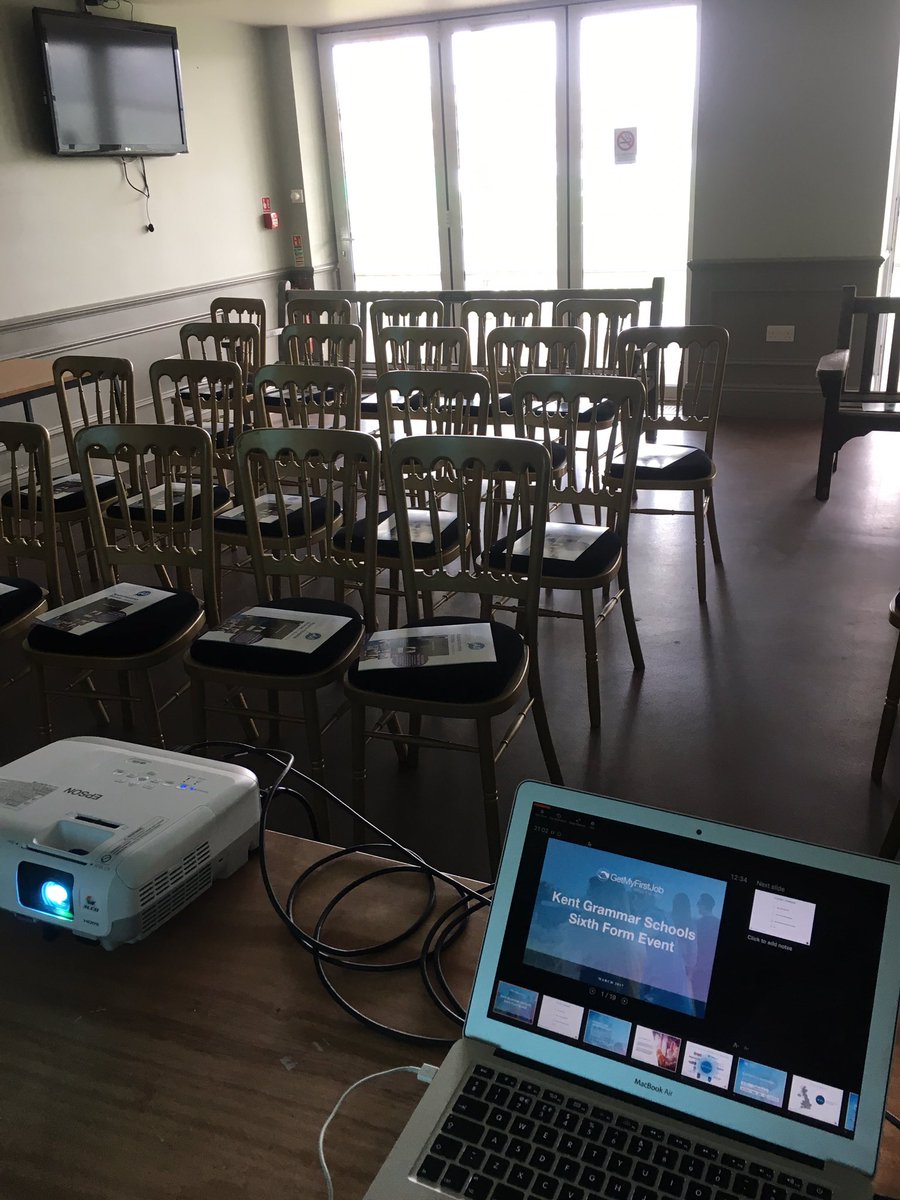 The stage is set for our degree apprenticeship talk by <a href="/GetMyFirstJob/">GetMyFirstJob</a>