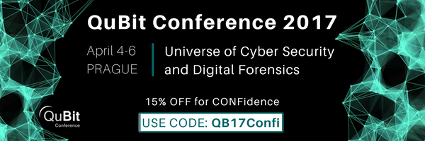 CONFidenceConf's tweet image. Last chance to register for 4th annual cyber community event @QuBitCon in Prague! #QuBit2017 qubitconference.com/register/Regis… 15% discount: QB17Confi