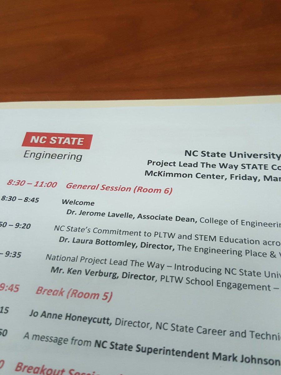 theNikkiDunn's tweet photo. Time to see what @PLTWorg has in store for us today!!! 😆😆😆
#NCstateEngineering #NCpltw #STEMchick https://t.co/08CN6UclIN