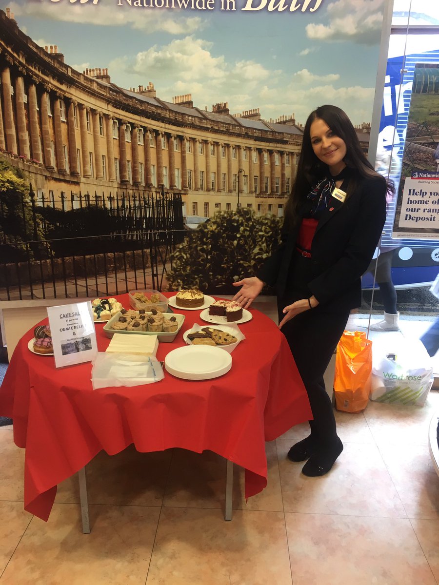 Bake sale at bath is going well today #RedNoseDay <a href="/stephyp89/">Steph</a> <a href="/sophianbs/">Sophia Gómez</a> @NBSsouthwest @tomhale2017