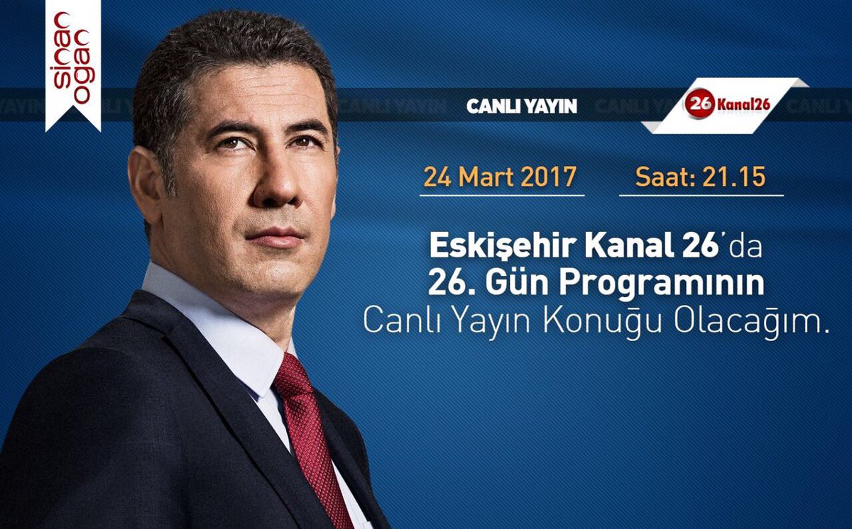 Eskişehir'de saat 21.15'te Kanal 26'nın konuğuyuz.