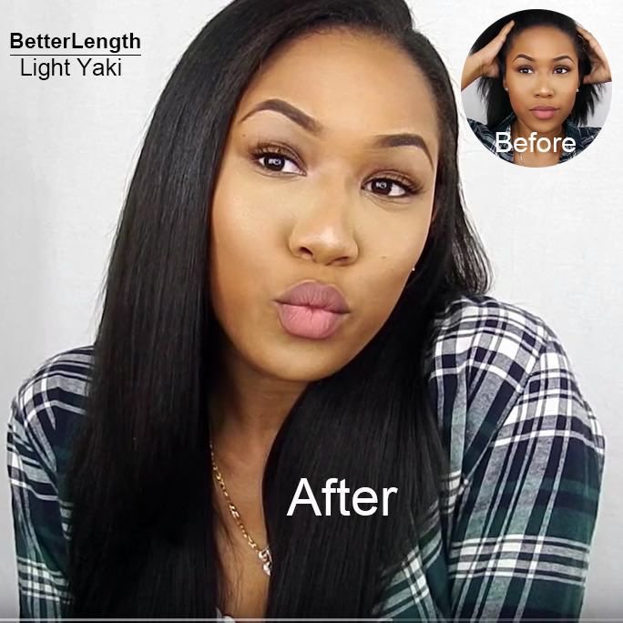 BetterLength's tweet photo. SHORT TO LONG In few mins.Our light Yaki clip ins blend perfectly with her hair.
#lightyaki #clipins #relaxedhair #clipinsforblackgirls https://t.co/QuFD9wR51f