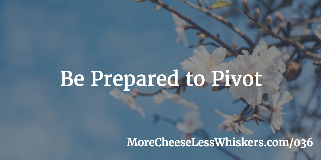 Be Prepared to Pivot... Catch this weeks show. Up now at buff.ly/2no4K6x  #marketing #trypod