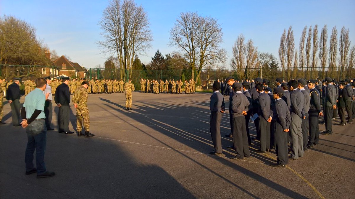 Visiting <a href="/QMGSCCF/">QMGS CCF</a> good to see our nearest neighbours well turned out #GoodDrills #StandFirmStrikeHard