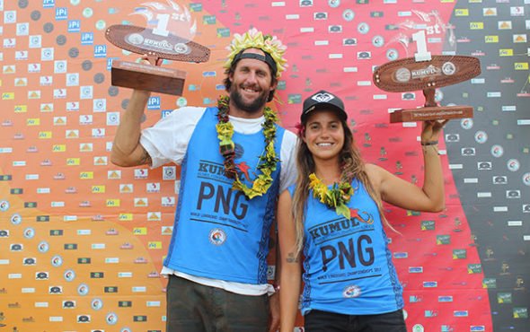 FTASport's tweet photo. Congratulations to Jensen and Calmon for being crowned Kumul PNG World Longboard Champions! #PNG #Surfing https://t.co/A65R9gBC4G https://t.co/21D0N8oazn