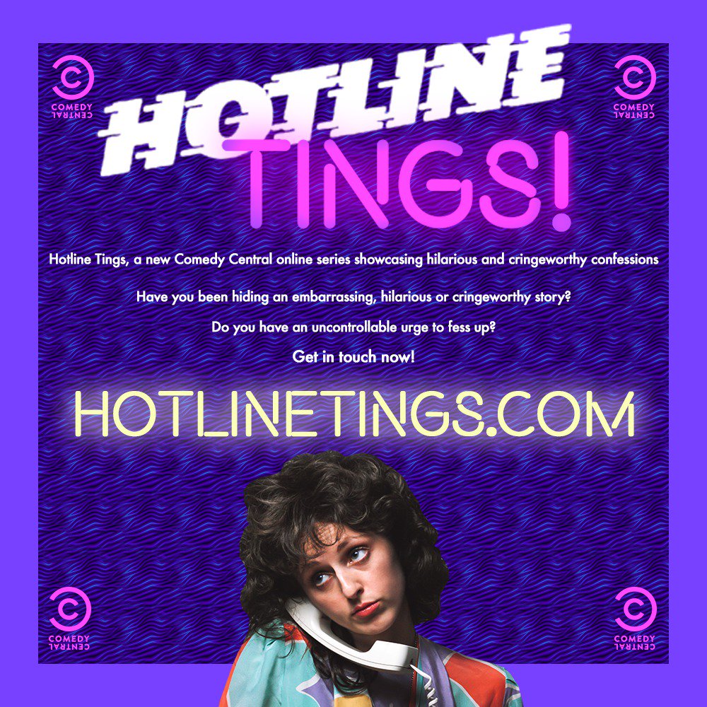 We’re making a new show and we want YOU to be in it! Tell <a href="/HotlineTingsCC/">Hotline Tings</a> your funniest, cringe stories! hotlinetings.com