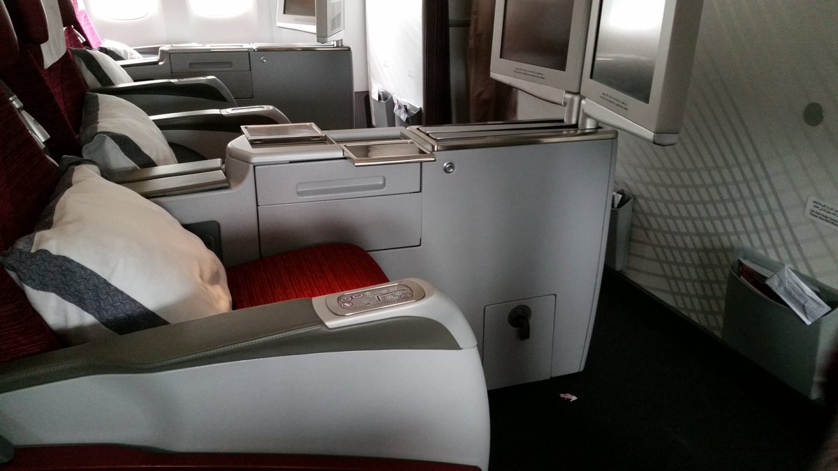 TheTVLConcierge's tweet photo. Outstanding Customer Service @qatarairways from Doha to Cairo onboard B777-300 from Ibthitsam and her colleagues. Five Star all the way! https://t.co/qXVYC2NVVU