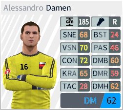 Ik heb zojuist Alessandro Damen in #dreamleaguesoccer gekocht!
Heel slecht