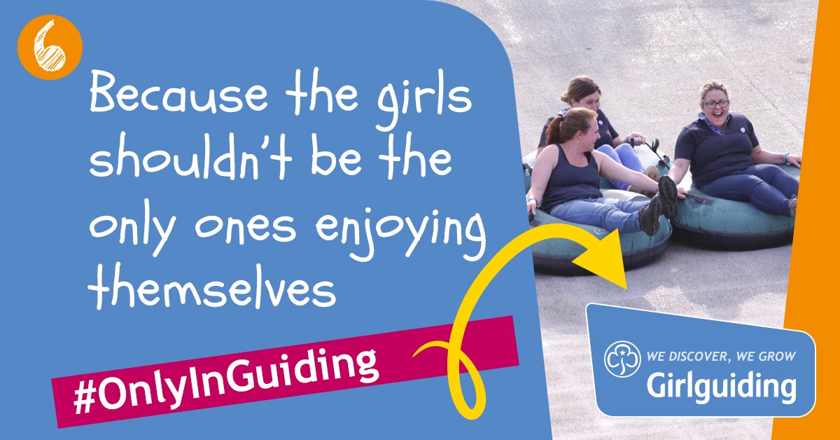 #OnlyInGuiding do the volunteers get to be big kids too... 📷: @HenleyGuides