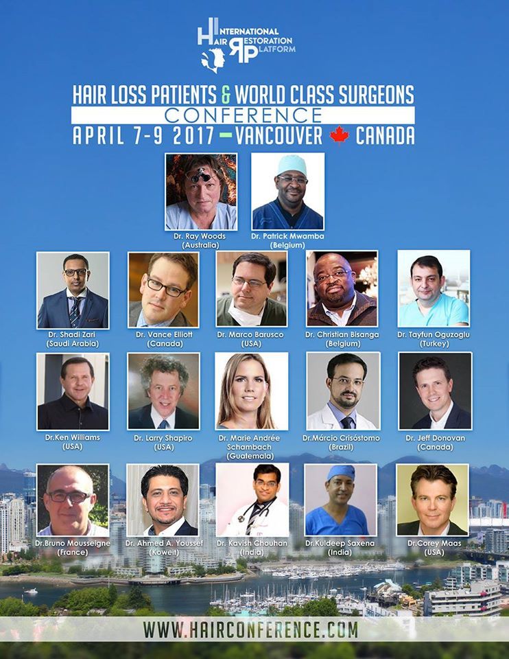 IrvineInstitute's tweet photo. #DrKenLWilliams is honored to be invited to present at the International #HairRestoration Conference #Vancouver #Canada. #FridayFeeling https://t.co/vpszqlHtcE