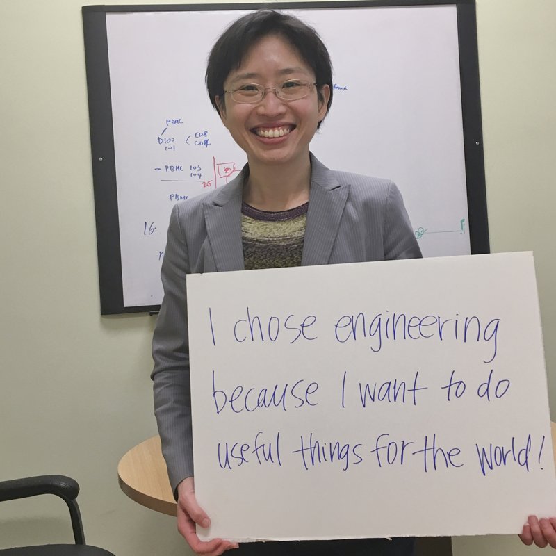 UCLAengineering's tweet photo. ChemE prof Yvonne Chen looks to rewire T cells to find and kill tumors. https://t.co/3HSLQ9OrE5 #WomenInEngineering #WomensHistoryMonth https://t.co/MlejL4Xg4b
