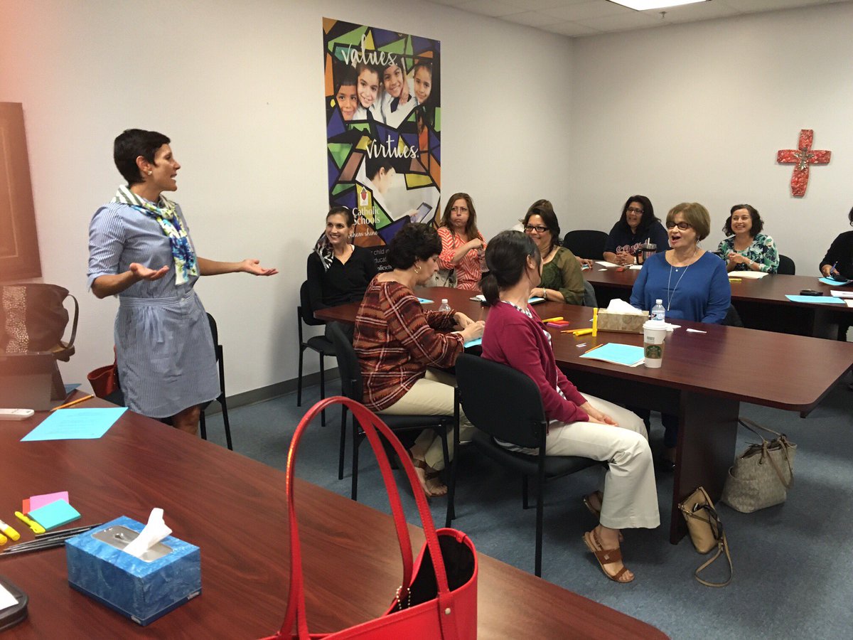 CathSchoolsCC's tweet image. Teachers and principals participate in Accreditation team member training on March 23 #accreditation #cathschoolscc