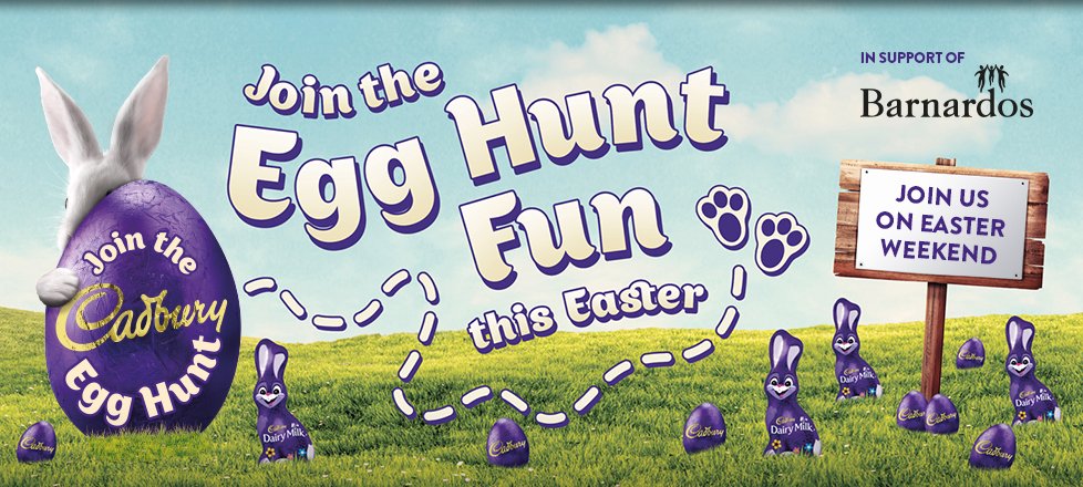 Join the <a href="/CadburyIreland/">Cadbury Ireland</a>'s Easter Egg Hunt in aid of <a href="/Barnardos_IRL/">Barnardos Ireland</a>. it's just around the corner. Get tickets here &gt; bit.ly/2mZkd8Q