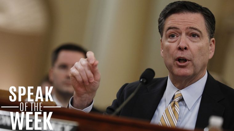 SpeakOfTheWeek's tweet photo. For his testimony before congress, we chose FBI Director James Comey as our @SpeakOfTheWeek: https://t.co/DMHOhfmjQ2 https://t.co/wIIS8qgeCt