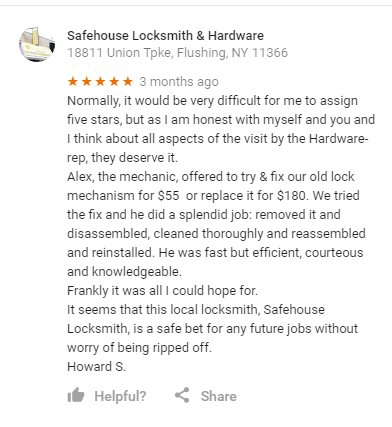 SafehouseLocks's tweet photo. Hear what people are saying about our locksmith services in New York!

https://t.co/YTl9huy4A0, https://t.co/2S7lvdSKl0