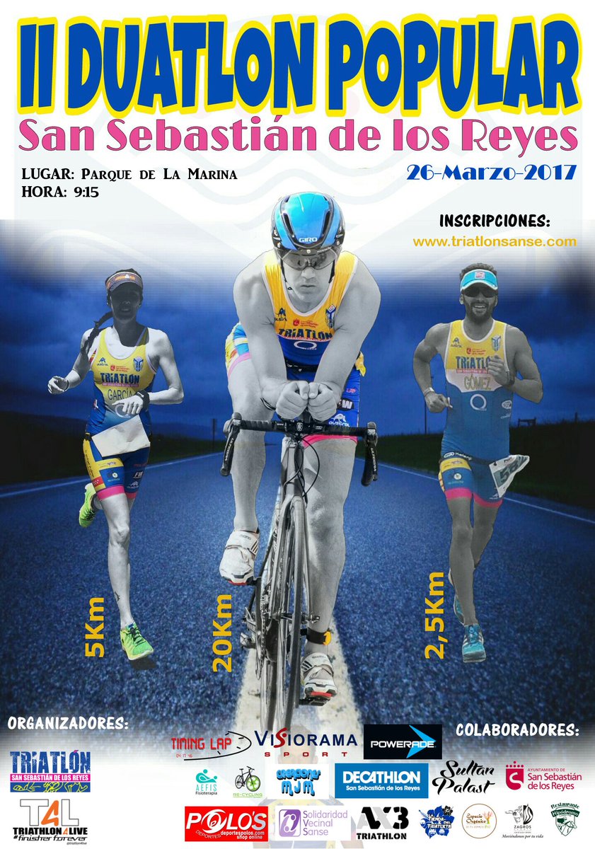 MPerdiguero_'s tweet photo. 🏃🏻 Este domingo tienes una gran cita con el deporte en #SanSe
II #Duatlón Popular @TriatlonSanSe 
¡Nos vemos en el recinto Ferial! https://t.co/1S1MrtNOMI