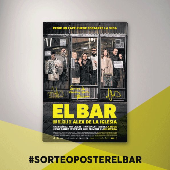 pokeepsie_films's tweet photo. #SORTEO 1SUBE TU FOTO CON LA ENTRADA DE @ElBar_pelicula 2PONEL # DEL REGALO QUE QUIERAS 3SÍGUENOS EN LAS REDES SOCIALES DE @pokeepsie_films https://t.co/lEIoOuogQt
