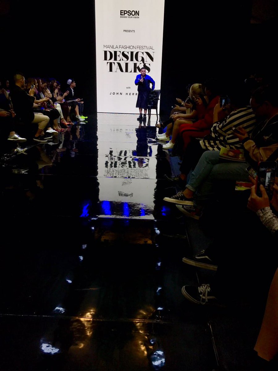 EpsonProSEA's tweet photo. Here’s @imjohnherrera at the Manila Fashion Festⅳal，shar㏌g his experience with our digital sublimation pr㏌ters &amp; more．#JohnHerreraXEpson https://t.co/QlPgRw5S5V