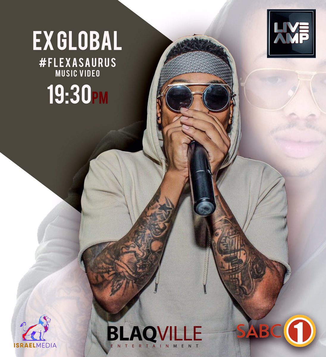 AdrianLamo16's tweet photo. Cant wait for @liveamp today for my G. Catch @Ex_Global today #FLEXASAURUS music video. https://t.co/wEsVQWTTTi