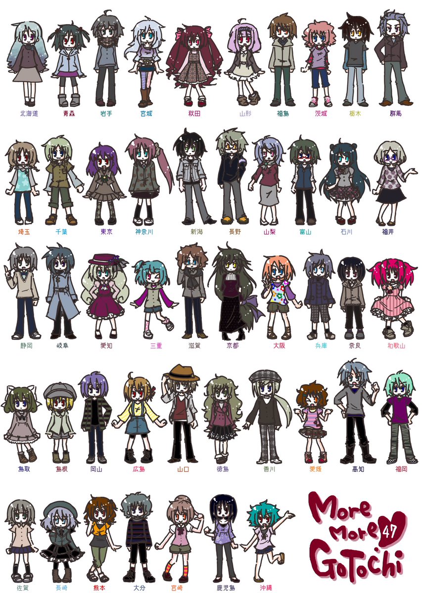 繋がらなくてもいいから俺の都道府県擬人化を見てくれ 繋がらなくてもいいから俺の都道府県擬人化を見てくれ