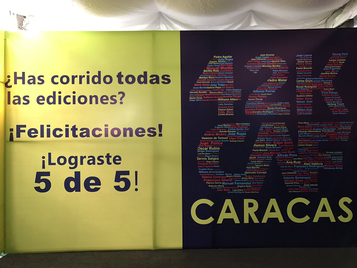 Si corriste todas las ediciones,busca tu nombre aquí ⬇️ #MaratonCAF2017