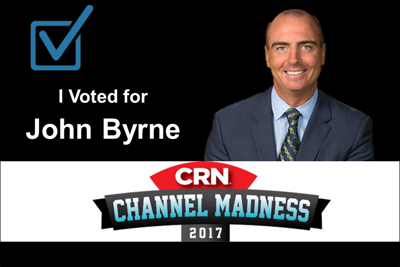 DellTechPartner's tweet photo. .@JohnByrneCSO is the clear choice in #CRNChannelMadness Round 2! Vote now &amp; share your #DellEMCPartnerProgram pride https://t.co/rtIRs8ir2G https://t.co/BnjkNU5RK7