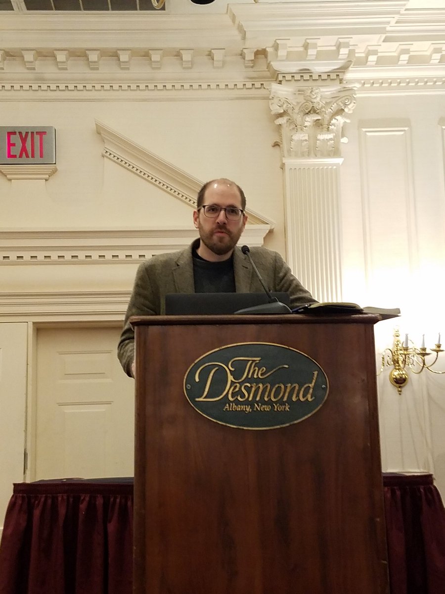CVThunderSuper's tweet photo. @andrewcoy kicking off the NYS Maker Summit.  Making can be done with anything only limited by your imagination.  #nysmakers @NYSCATE https://t.co/NUJ4Yl72ww