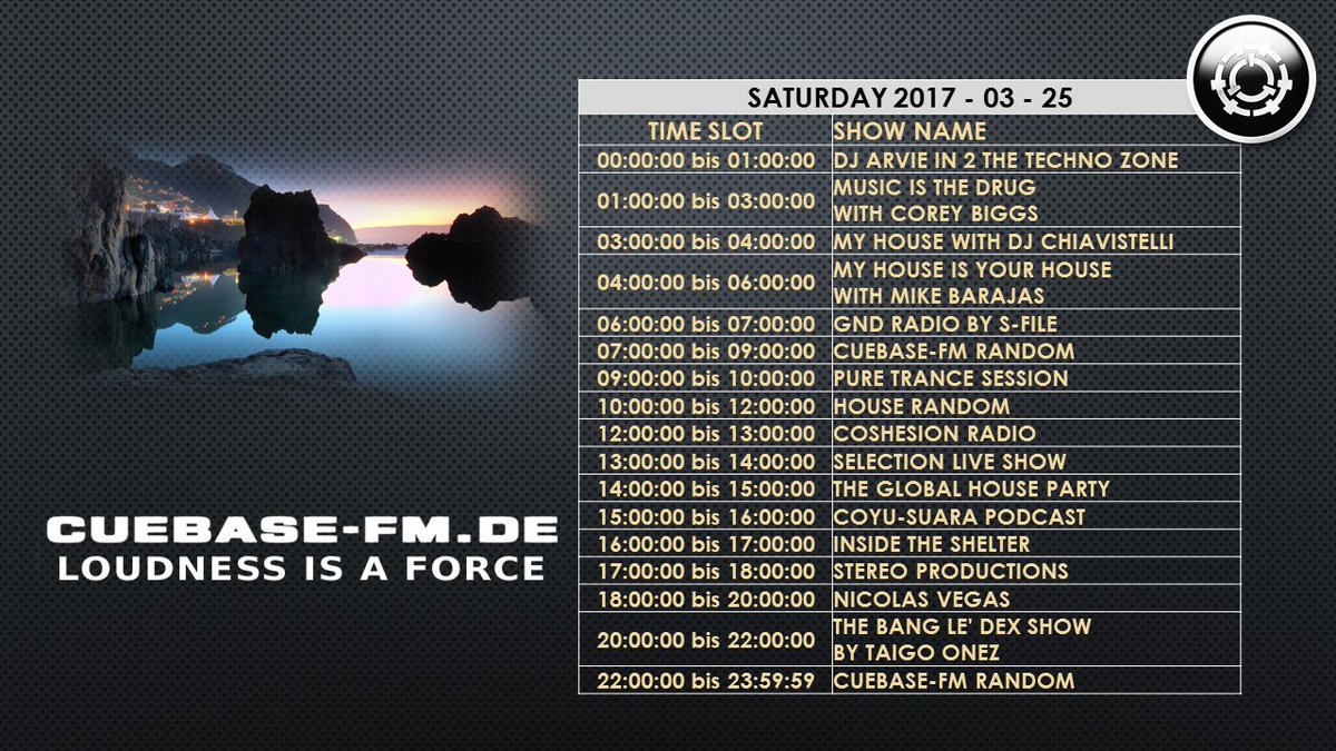 CUEBASEFM1's tweet image. cuebase-fm.de/black/ 

Listen here please:
Android/IPhone/Windows Phone:
tunein.com/radio/CUEBASE-…
PC/ MAC: 
cuebase-fm.de/cuebase/CUEBAS… —