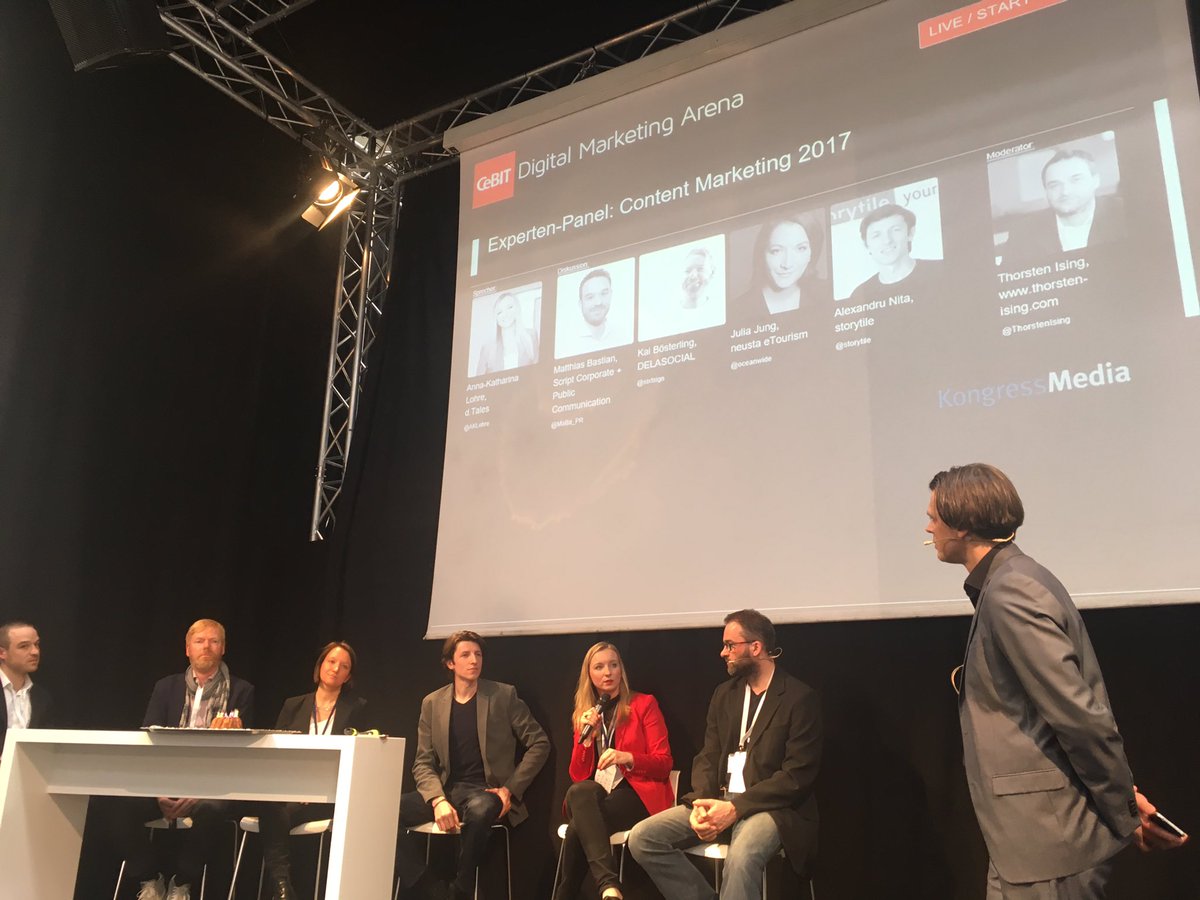 jobwing_de's tweet photo. "Man muss in Geschichten denken, nicht mehr in Kampagnen", sagt @sixtsign #cebit17 #cebitdma https://t.co/qZZpyarKR6