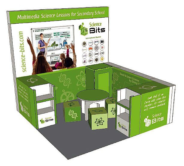 ScienceBits's tweet photo. Almost ready 4 #NSTA17 show! Thanks to @usacartonlab for creating an amazing new #ecobooth! https://t.co/17yp98XCVF