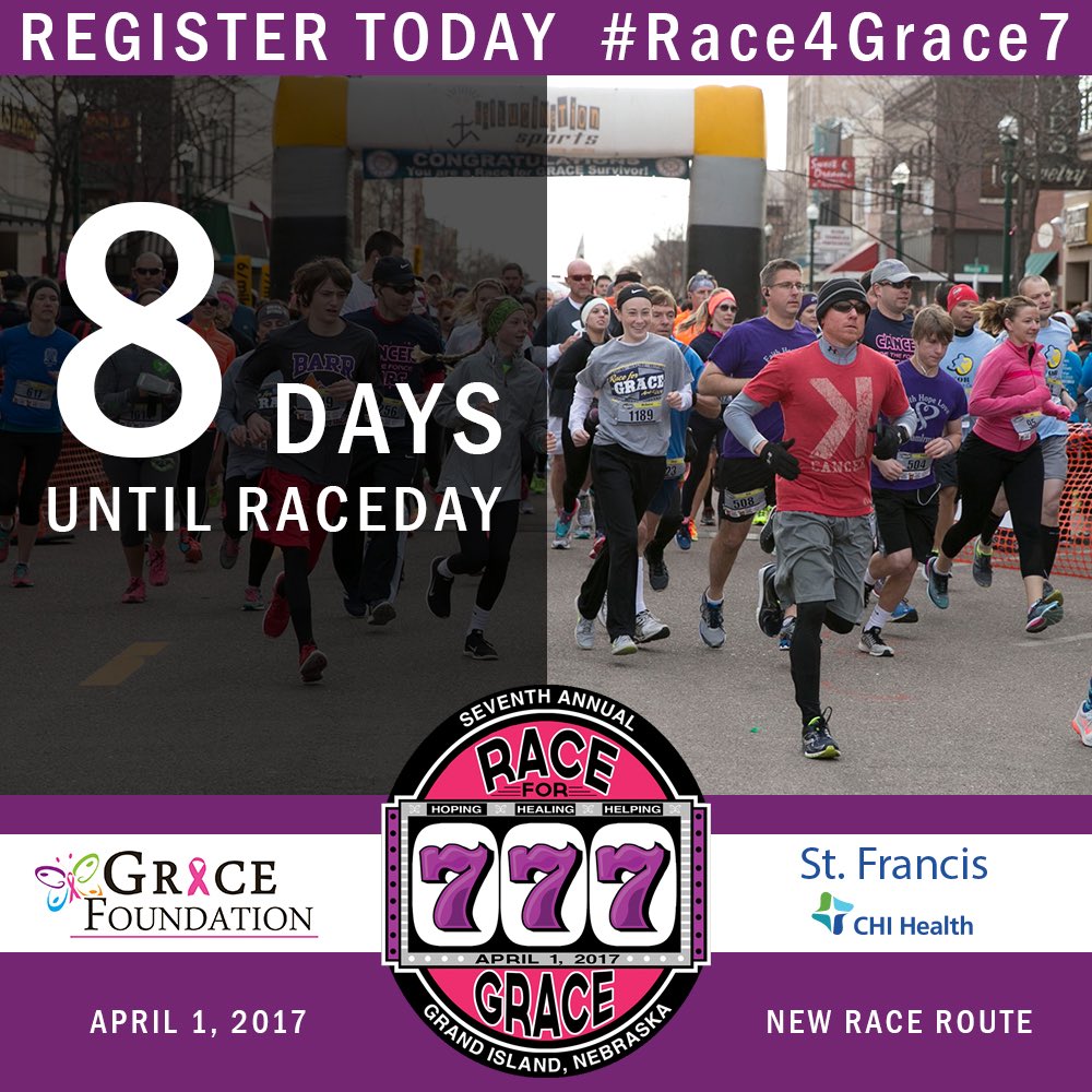 gracecancerfnd's tweet photo. The countdown begins...@ArriveRailside @CityofGI #runforacause https://t.co/WxB46tsWtL