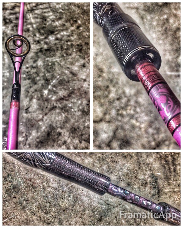 ReedRods's tweet photo. Finally finished my wife's rod #reedrods #customfishingrods #mad-swirl #girlsfishtoo #hi @BASS_nation @AmericanTackleC @MarkZonaFishing https://t.co/C6mAgwi4Wd
