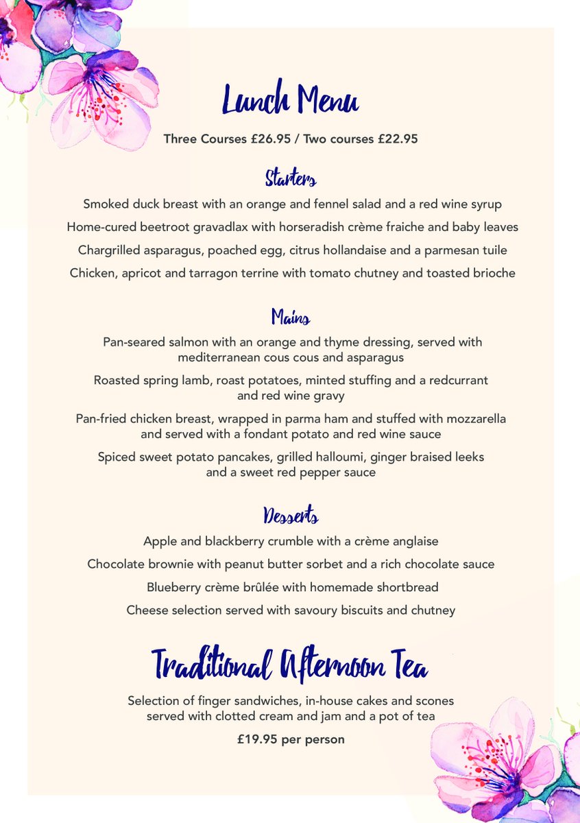 CafeCourtyardHW's tweet photo. Don't forget the clocks go forward on Sunday which is Mother's Day! If you are short of time book for lunch and let us do the hard work! https://t.co/TegtsUWWj0