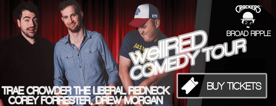 crackersdt's tweet photo. It's true! The #wellREDComedy tour is headed back to #CrackersComedy #BroadRipple Apr 28. https://t.co/RXhEG78rCN Tix are now on sale. https://t.co/pVj2DFhRAC