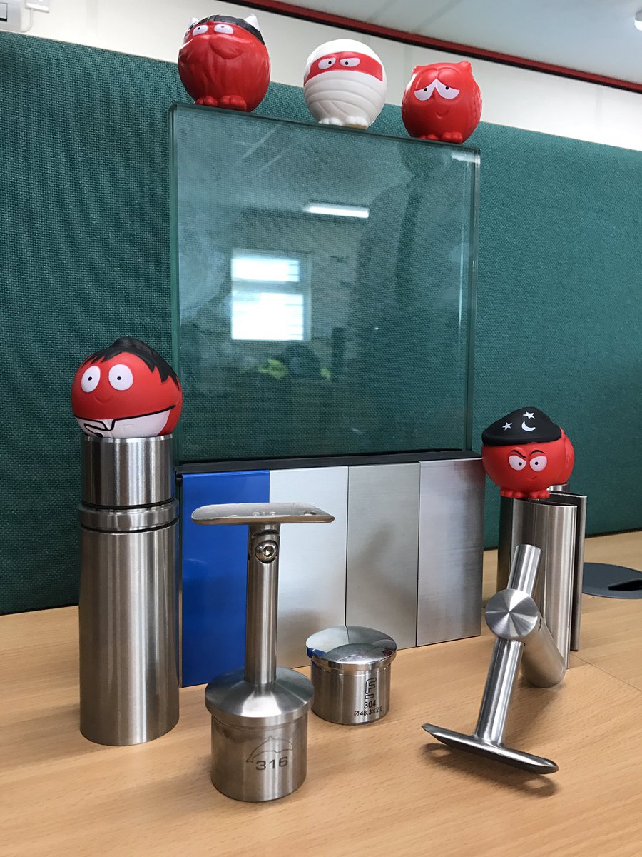 NewarkSteelLtd's tweet photo. Even our or product of the month is getting involved now.. #RedNoseDay #fastec #glasstec #stainlesssteelhandrailbalustrades https://t.co/IkXuJeIOxd