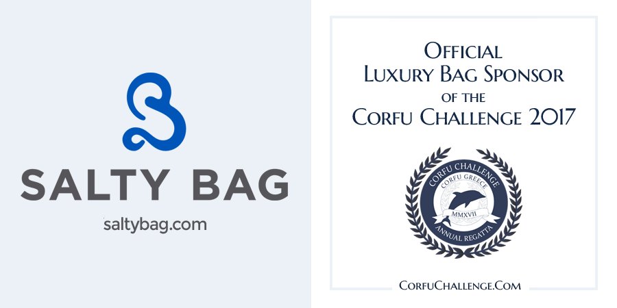 CorfuChallenge's tweet photo. Salty Bag is the Official Luxury Bag Sponsor of the Corfu Challenge 2017! #Corfu #Maxi72 #Sailing #CorfuChallenge #IRCRacing #SaltyBag https://t.co/RqSe0yCf7j