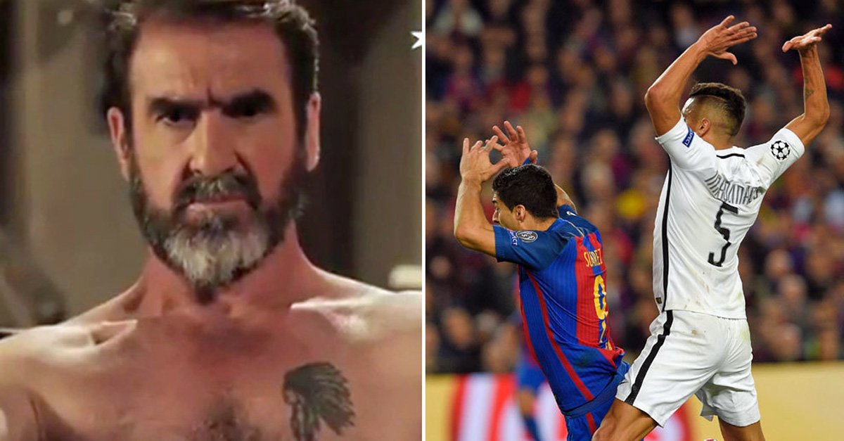 marca's tweet photo. Cantona: "Suárez ha dejado de ser un mordedor, ahora es un saltador de trampolín" ▶ https://t.co/rbD0Xrq9LN https://t.co/OeBJLvDleQ