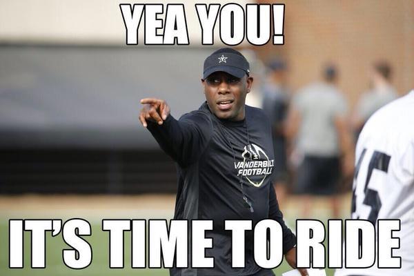 Trufco's tweet photo. #AnchorDown @VandyFootball HC @CoachDerekMason EVERYWHERE on the #RadioDial sending the Message to #VandyNation ... https://t.co/ke8gJhACI7