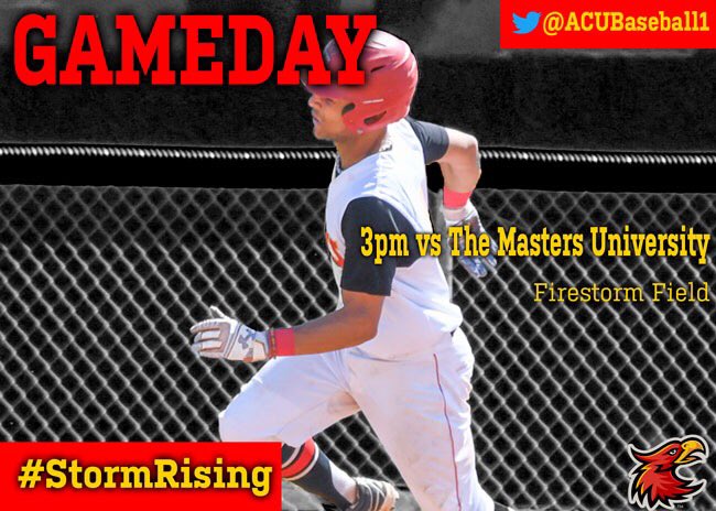 ACUBaseball1's tweet image. The next step in the journey starts today! See you at Firestorm Field! #StormRising #BeatMasters